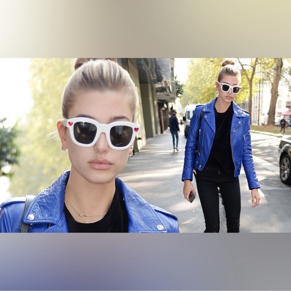 π₯ IRO Blue Leather Biker Jacket π₯ - Picture 16 of 16